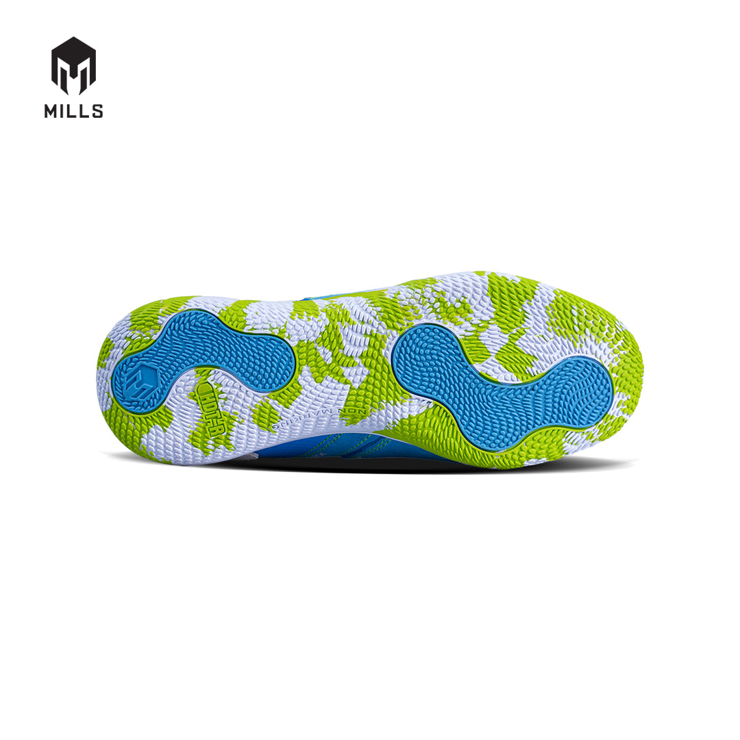 MILLS Sepatu Futsal Voltasala Pro Mephisto Ocean. Blue / White / Neon 9501401