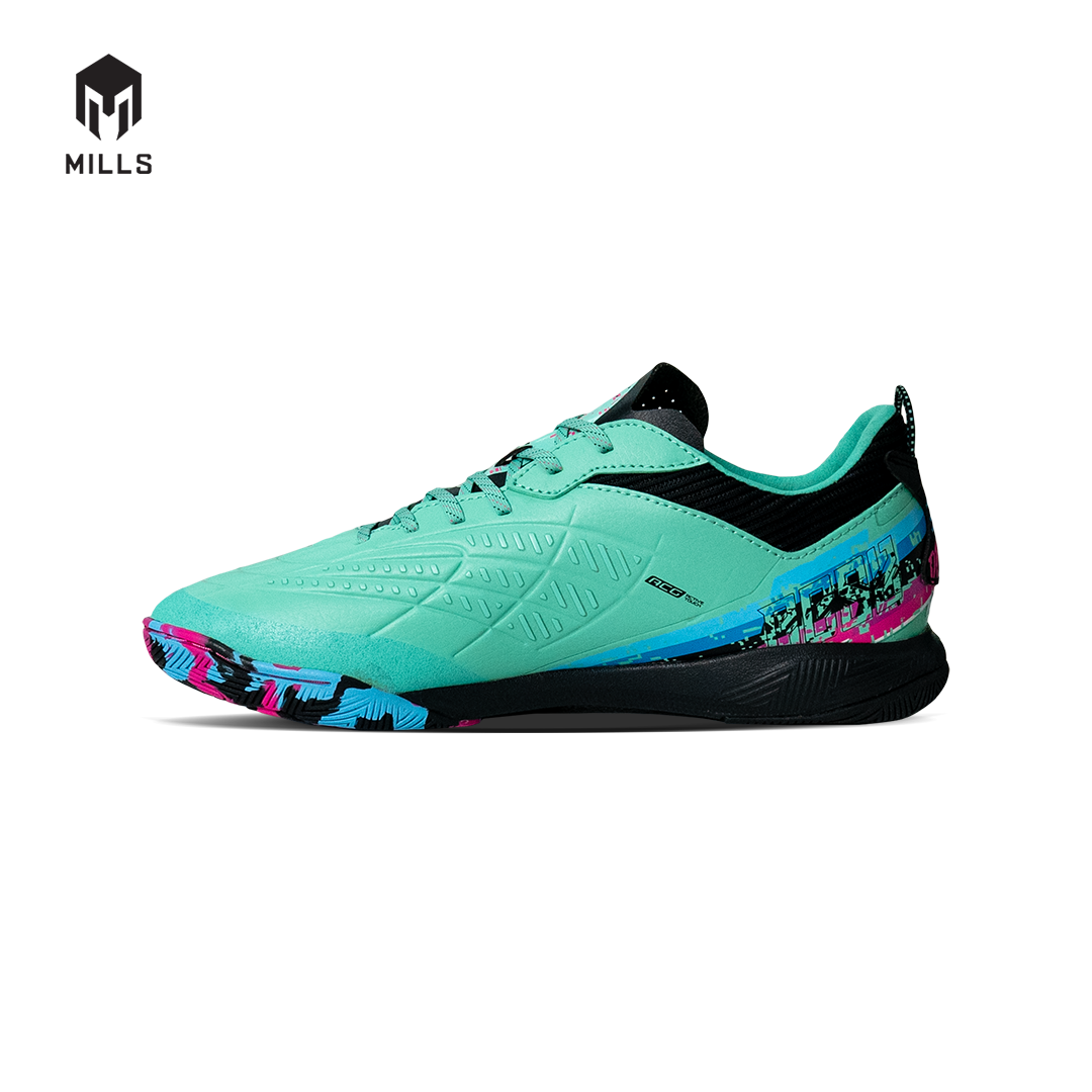 MILLS Sepatu Futsal Voltasala Pro Apex BBS Elite Spare Mint / Black / Magenta / Blue 9501703