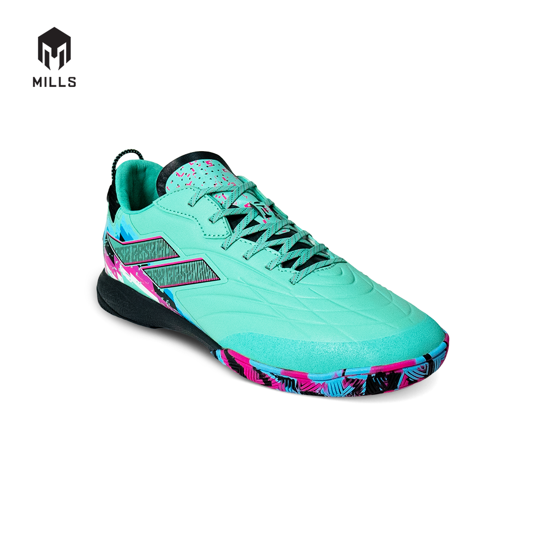 MILLS Sepatu Futsal Voltasala Pro Apex BBS Elite Spare Mint / Black / Magenta / Blue 9501703