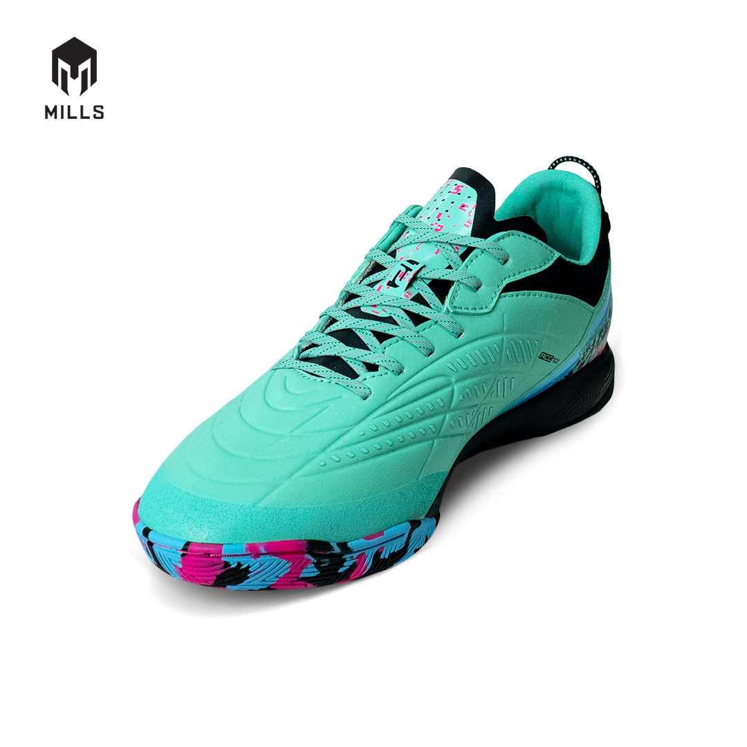MILLS Sepatu Futsal Voltasala Pro Apex BBS Elite Spare Mint / Black / Magenta / Blue 9501703