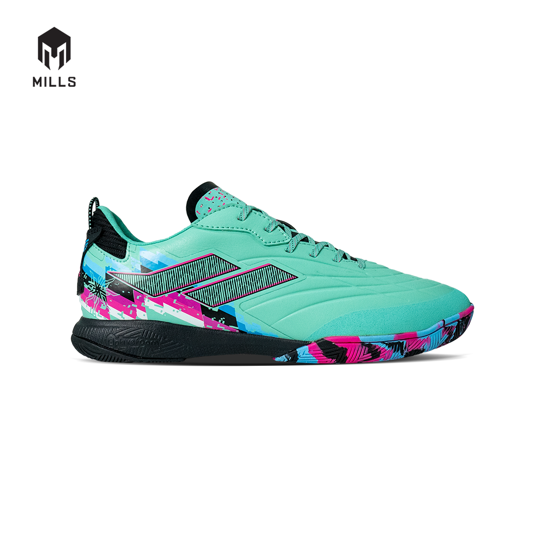 MILLS Sepatu Futsal Voltasala Pro Apex BBS Elite Spare Mint / Black / Magenta / Blue 9501703