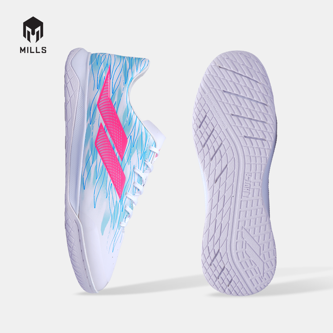 MILLS SEPATU FUTSAL VOLTASALA FLARE WHITE/AQUA.BLUE/HOT.PINK 9502501