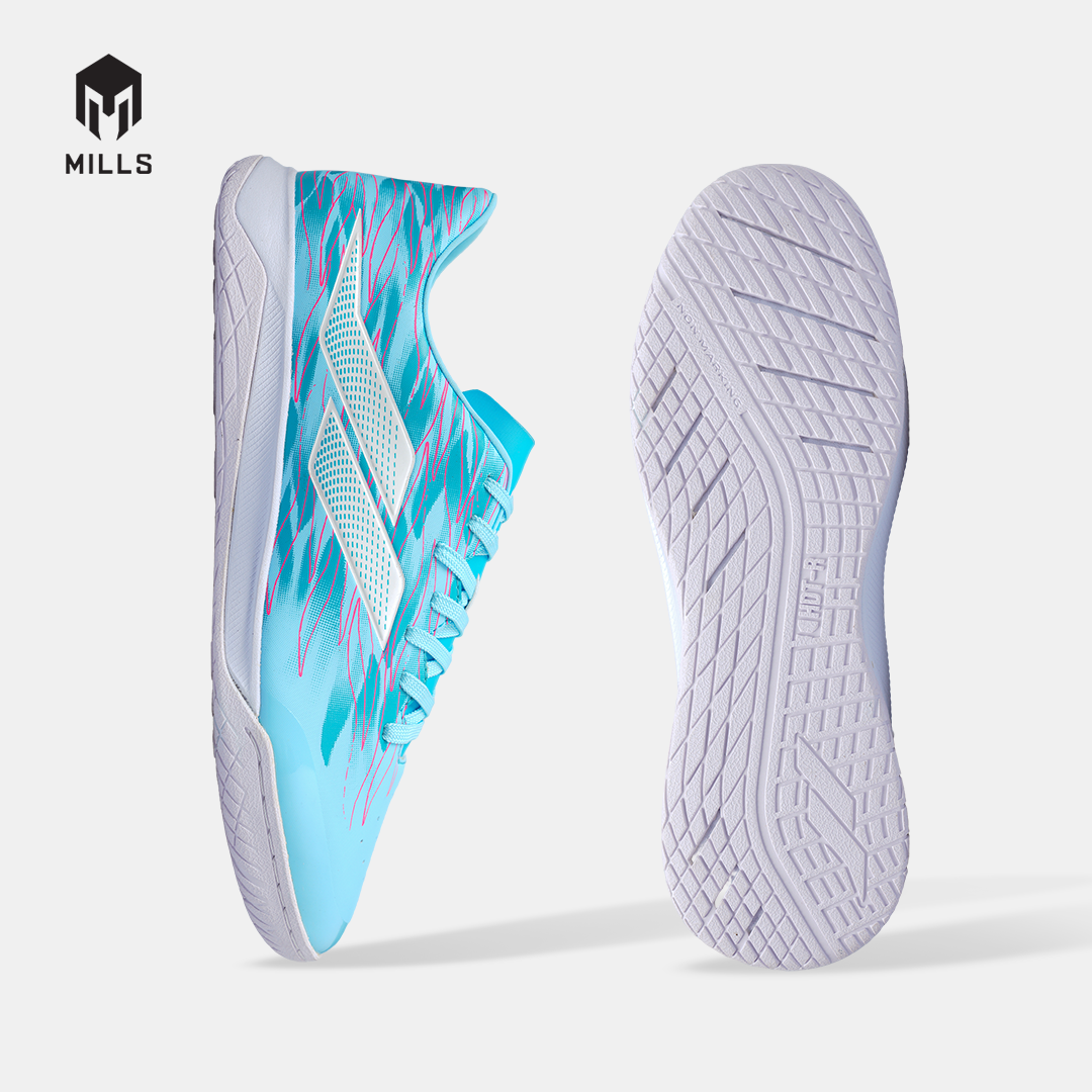MILLS SEPATU FUTSAL VOLTASALA FLARE AQUA.BLLUE/JAVA.CYAN/WHITE 9502503