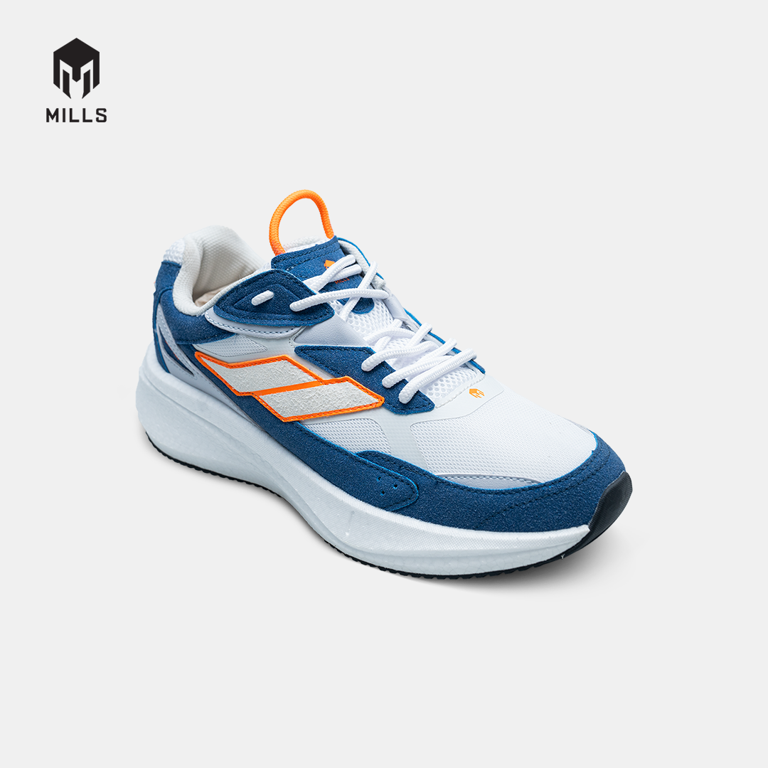 MILLS Sepatu Lifestyle Revolt Dynaplate Alpha White / Grey / Orange / Blue 9702008