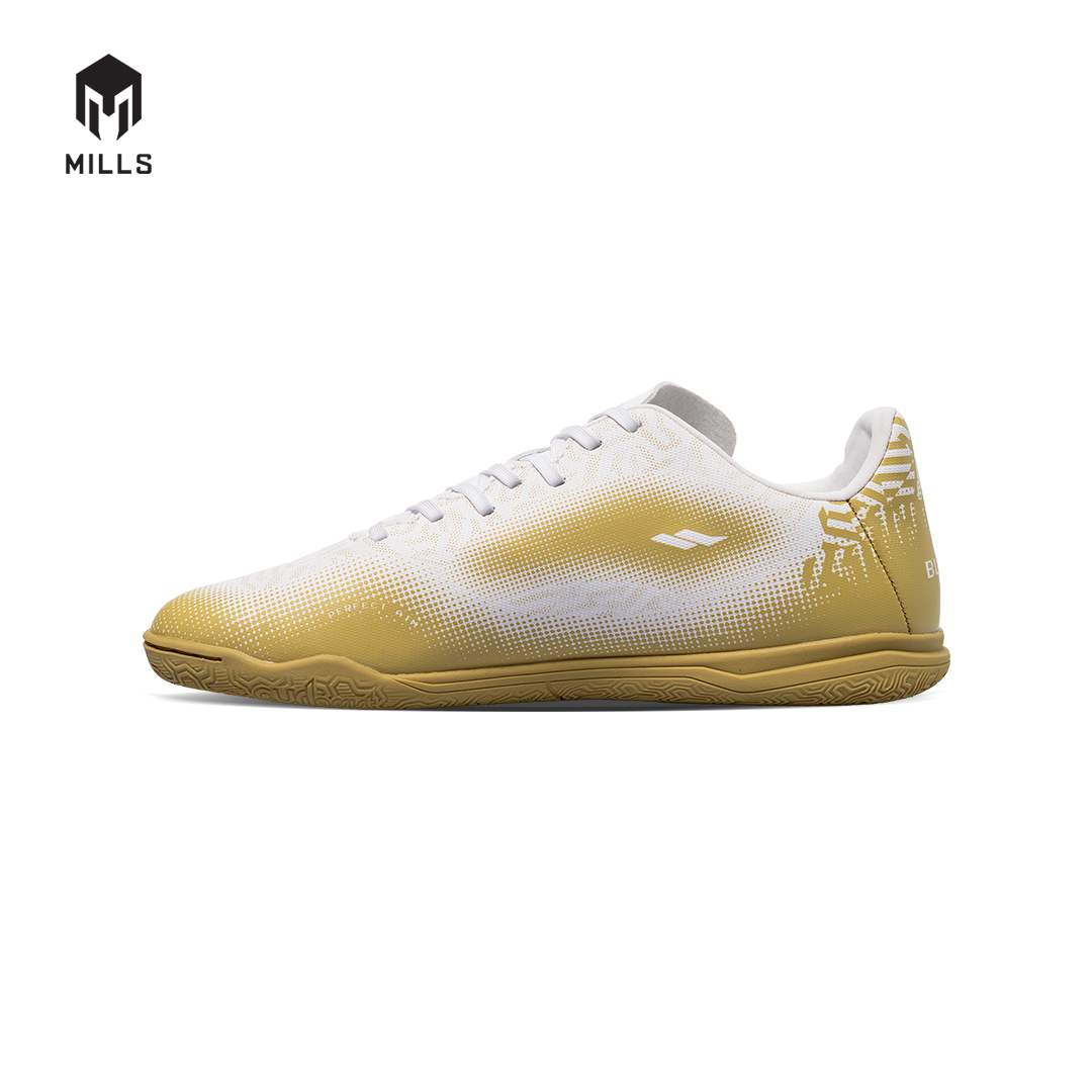 MILLS Sepatu Futsal Blazar IN Jr White / Gold 9800703