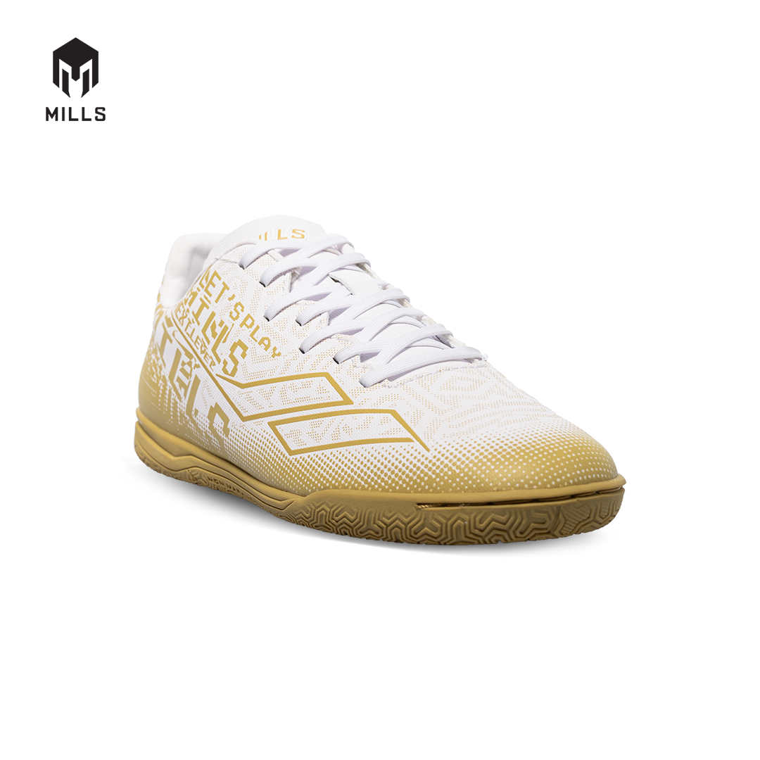 MILLS Sepatu Futsal Blazar IN Jr White / Gold 9800703