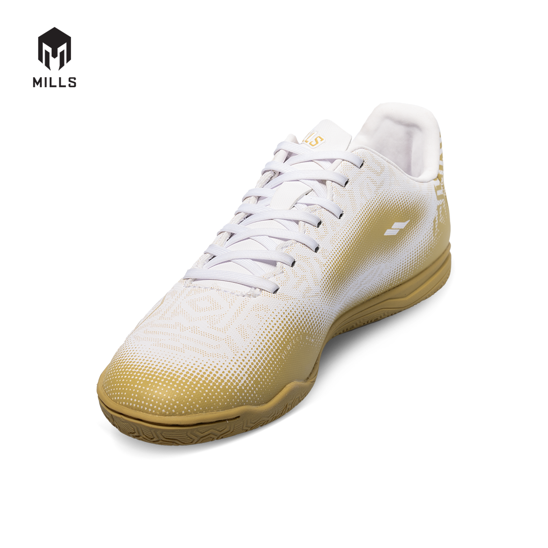 MILLS Sepatu Futsal Blazar IN Jr White / Gold 9800703