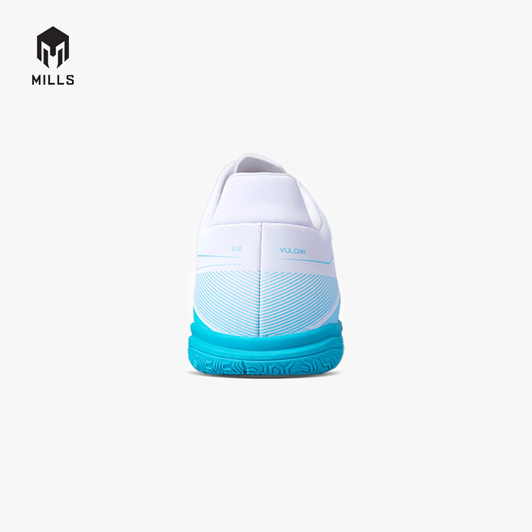 MILLS SEPATU FUTSAL VULCAN 2.0 IN JR WHITE/AQUA.BLUE/CYAN.BLUE 9803306
