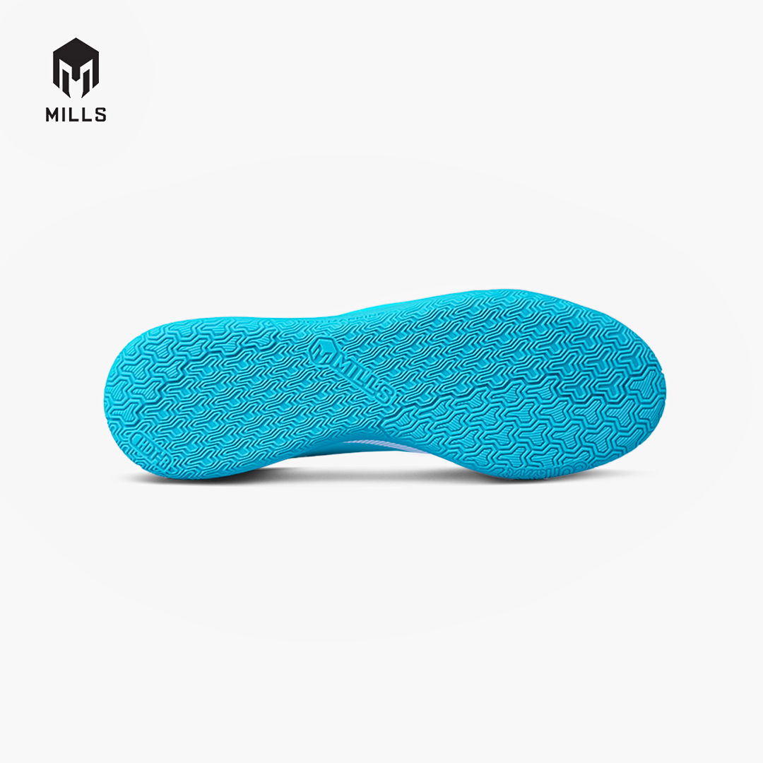 MILLS SEPATU FUTSAL VULCAN 2.0 IN JR WHITE/AQUA.BLUE/CYAN.BLUE 9803306