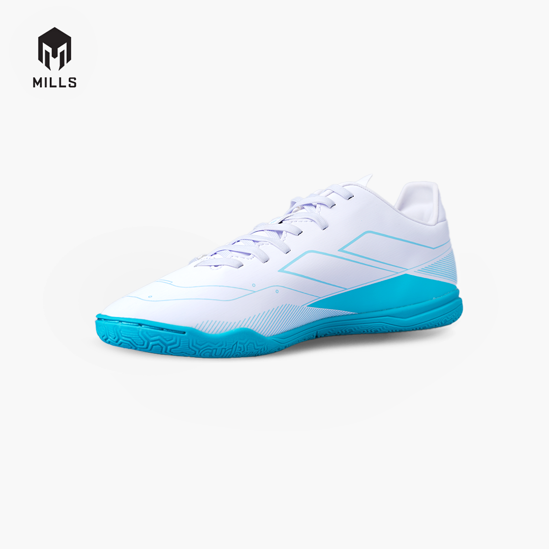 MILLS SEPATU FUTSAL VULCAN 2.0 IN JR WHITE/AQUA.BLUE/CYAN.BLUE 9803306