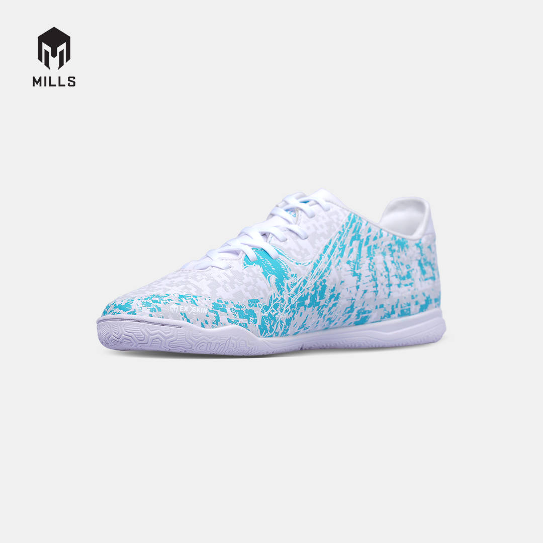 MILLS SEPATU FUTSAL GLADION IN JR WHITE/JAVA.CYAN/SOFT.GREY 9804205