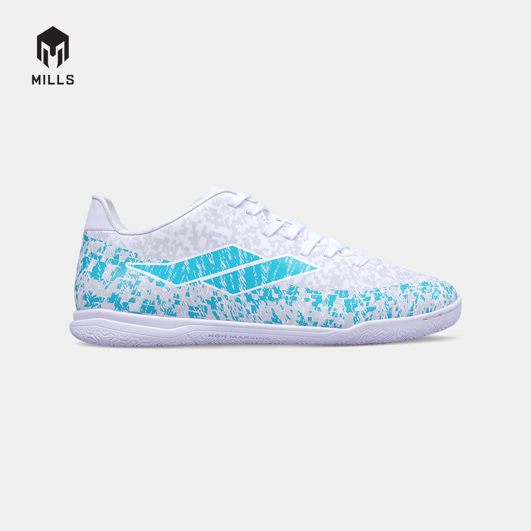 MILLS SEPATU FUTSAL GLADION IN JR WHITE/JAVA.CYAN/SOFT.GREY 9804205