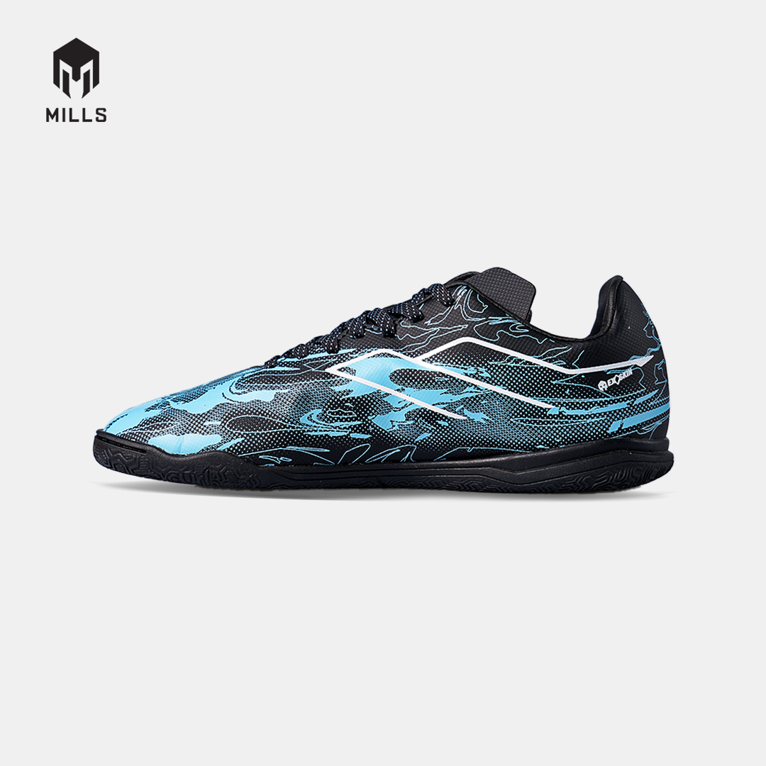 MILLS SEPATU FUTSAL NOUVA IN JR PHANTOM BLACK/AQUA BLUE 9808807