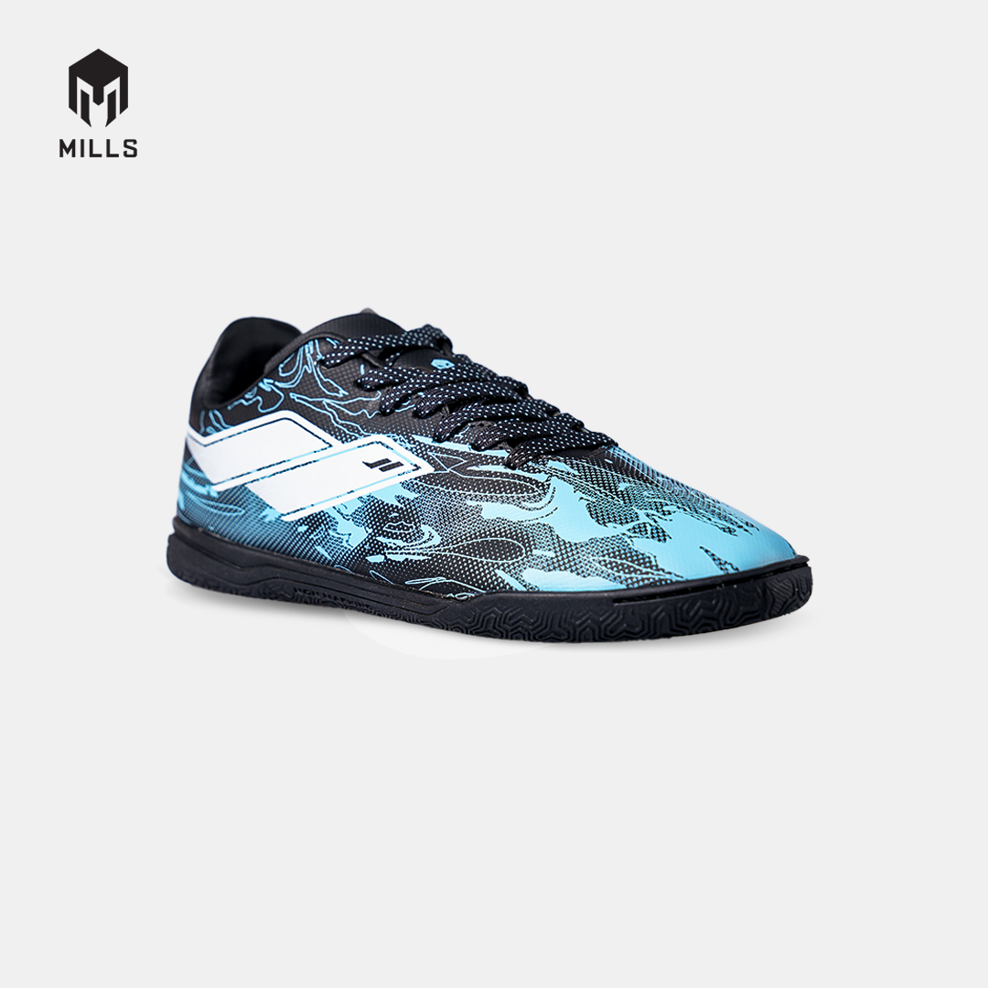 MILLS SEPATU FUTSAL NOUVA IN JR PHANTOM BLACK/AQUA BLUE 9808807