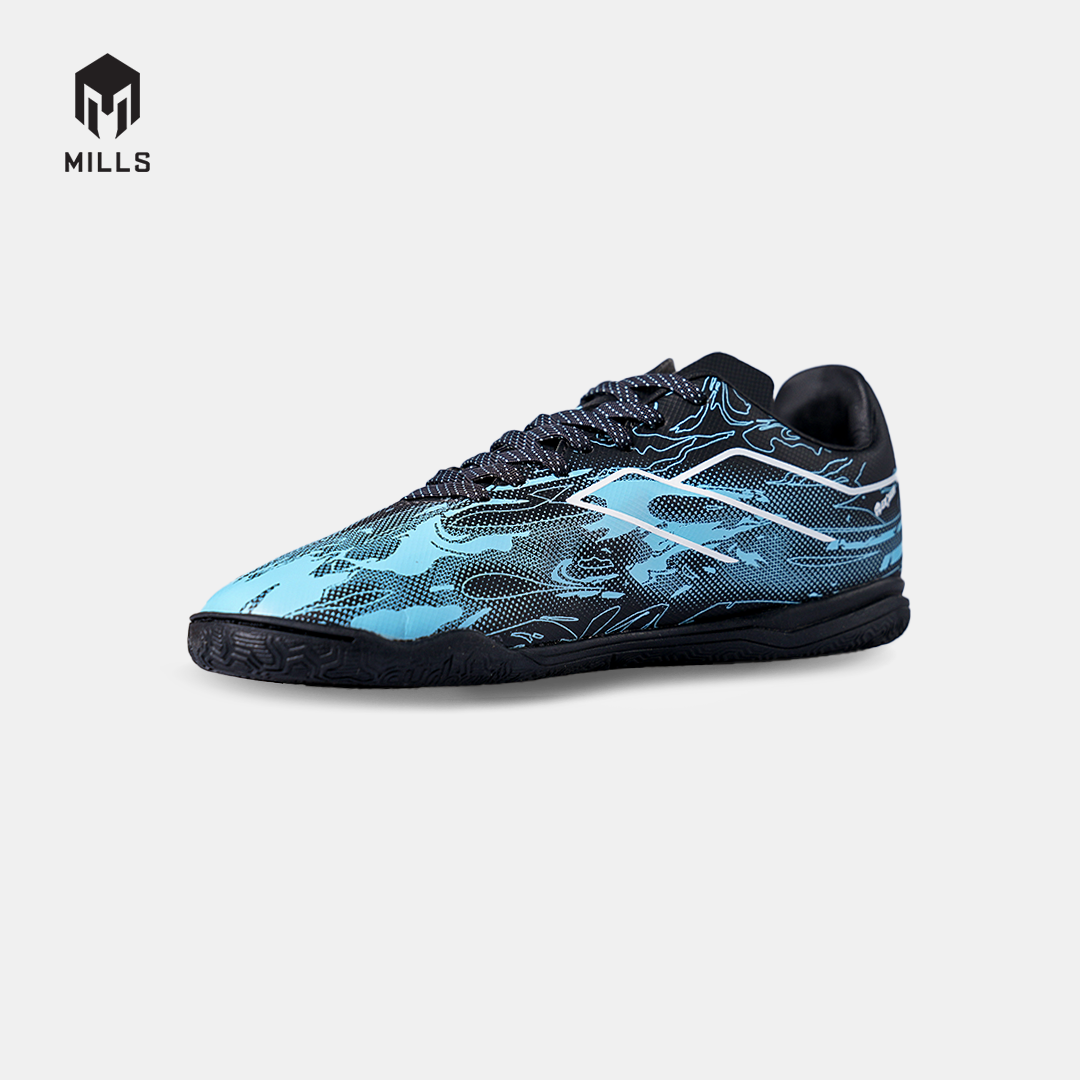 MILLS SEPATU FUTSAL NOUVA IN JR PHANTOM BLACK/AQUA BLUE 9808807