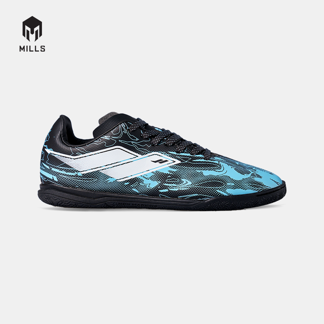 MILLS SEPATU FUTSAL NOUVA IN JR PHANTOM BLACK/AQUA BLUE 9808807