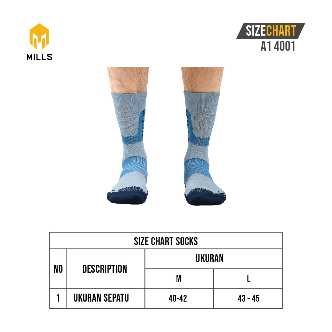 MILLS Kaos Kaki Olahraga Sport Nebula Quarter Socks A1 4001