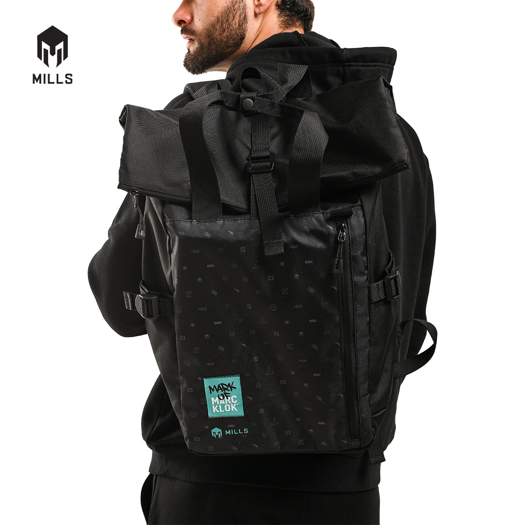 MILLS Tas Olahraga Backpack Mark Of Marc Roll Top Backpack A5 5034