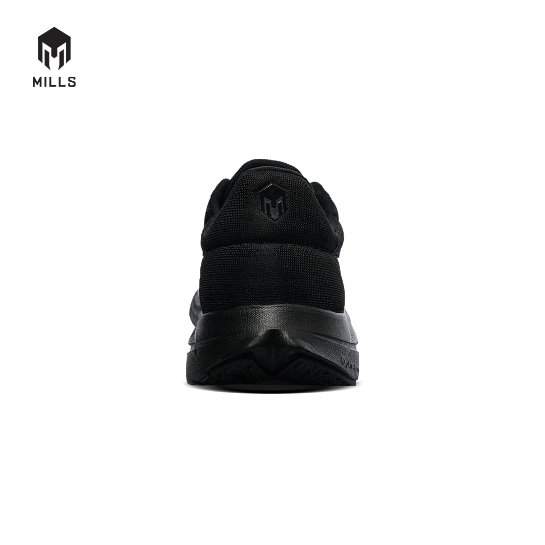 MILLS Sepatu Lari Running Shoes Treximo Vision All Black 9103403