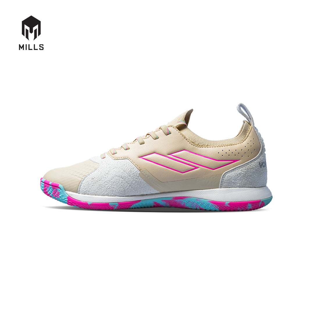 MILLS Sepatu Futsal Voltasala Pro Nemesis Beige / Pink / LT. Blue 9500909