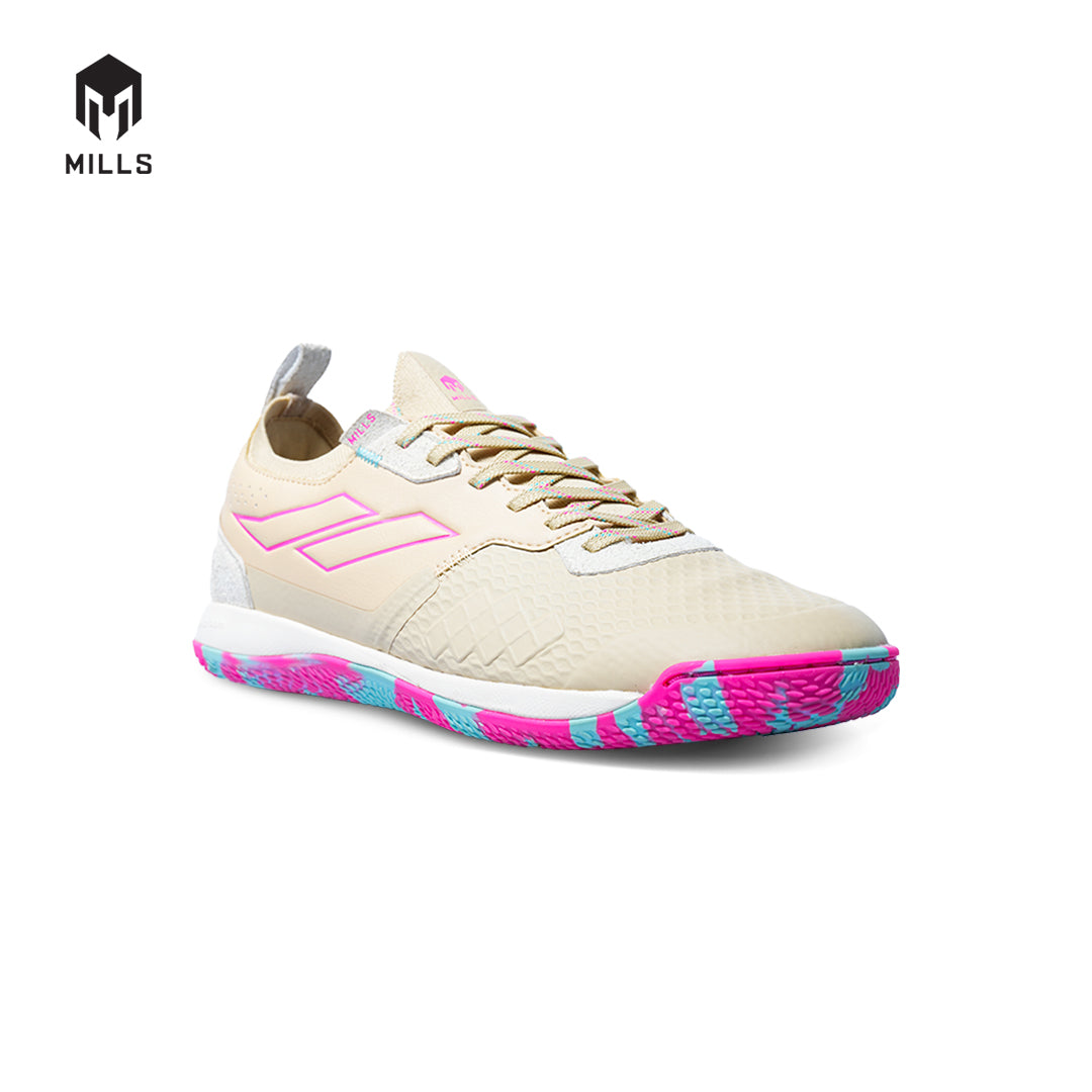 MILLS Sepatu Futsal Voltasala Pro Nemesis Beige / Pink / LT. Blue 9500909