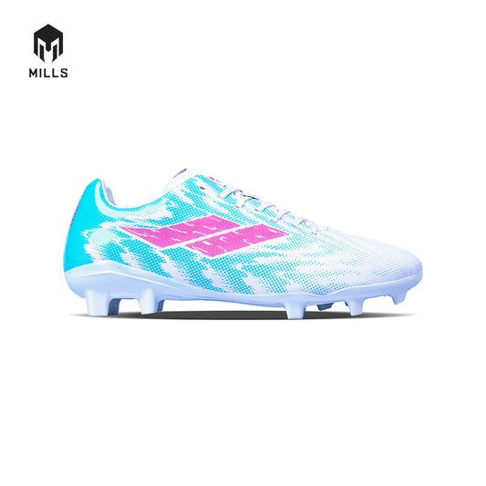 MILLS Sepatu Sepakbola Xenon FG White / Turquoise 9302304