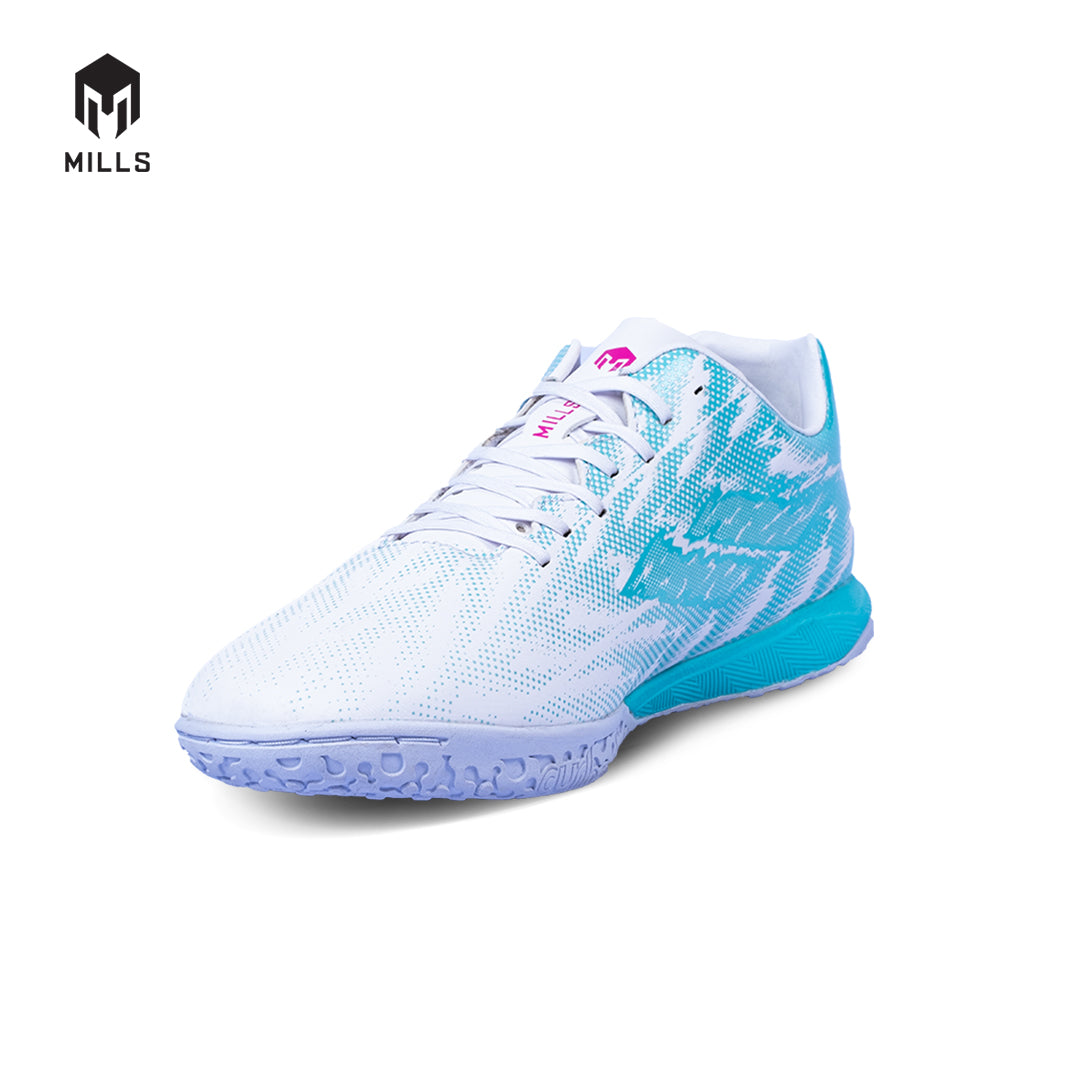 MILLS Sepatu Futsal Xenon In White / Turquoise 9401633