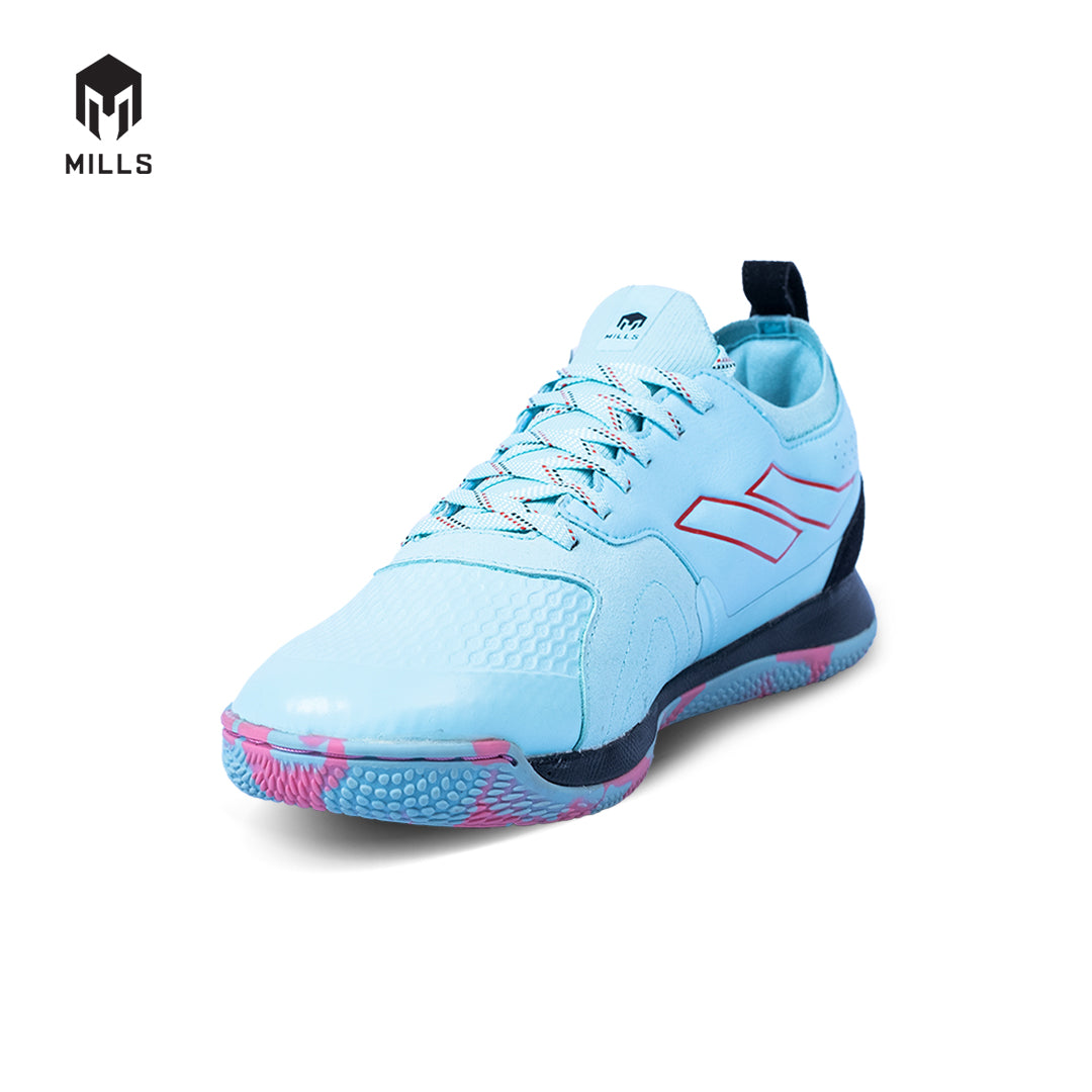 MILLS Sepatu Futsal Voltasala Pro Nemesis Sky. Blue / Black / Soft. Pink 9500908