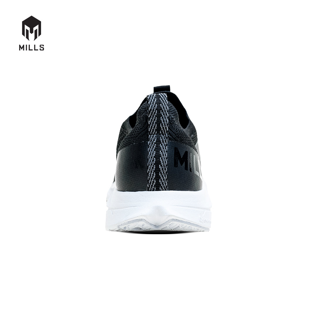 Mills Sepatu Lari Running Shoes Treximo Enerlite Black / White 9102006