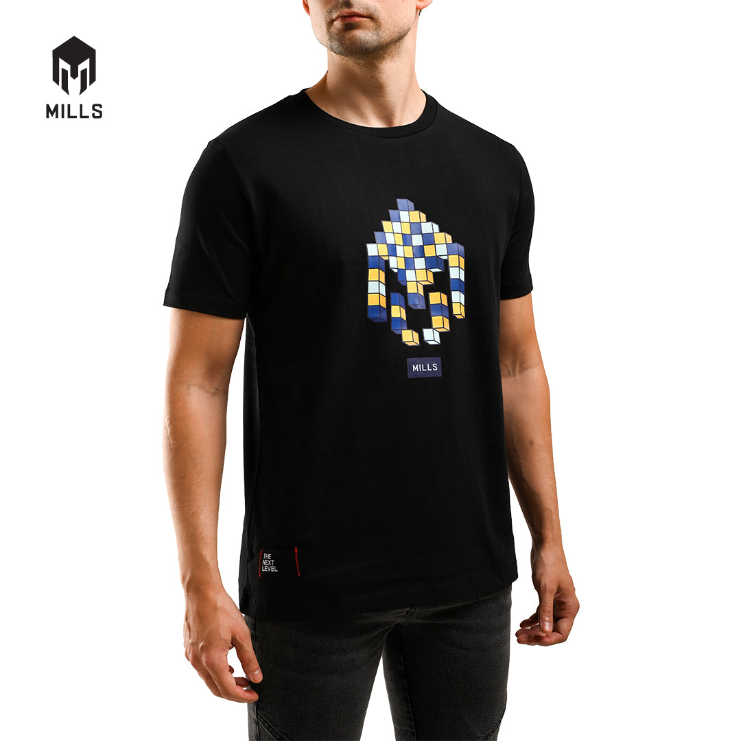 MILLS Kaos Oblong Katun Cotton T-Shirt Cubo 21026