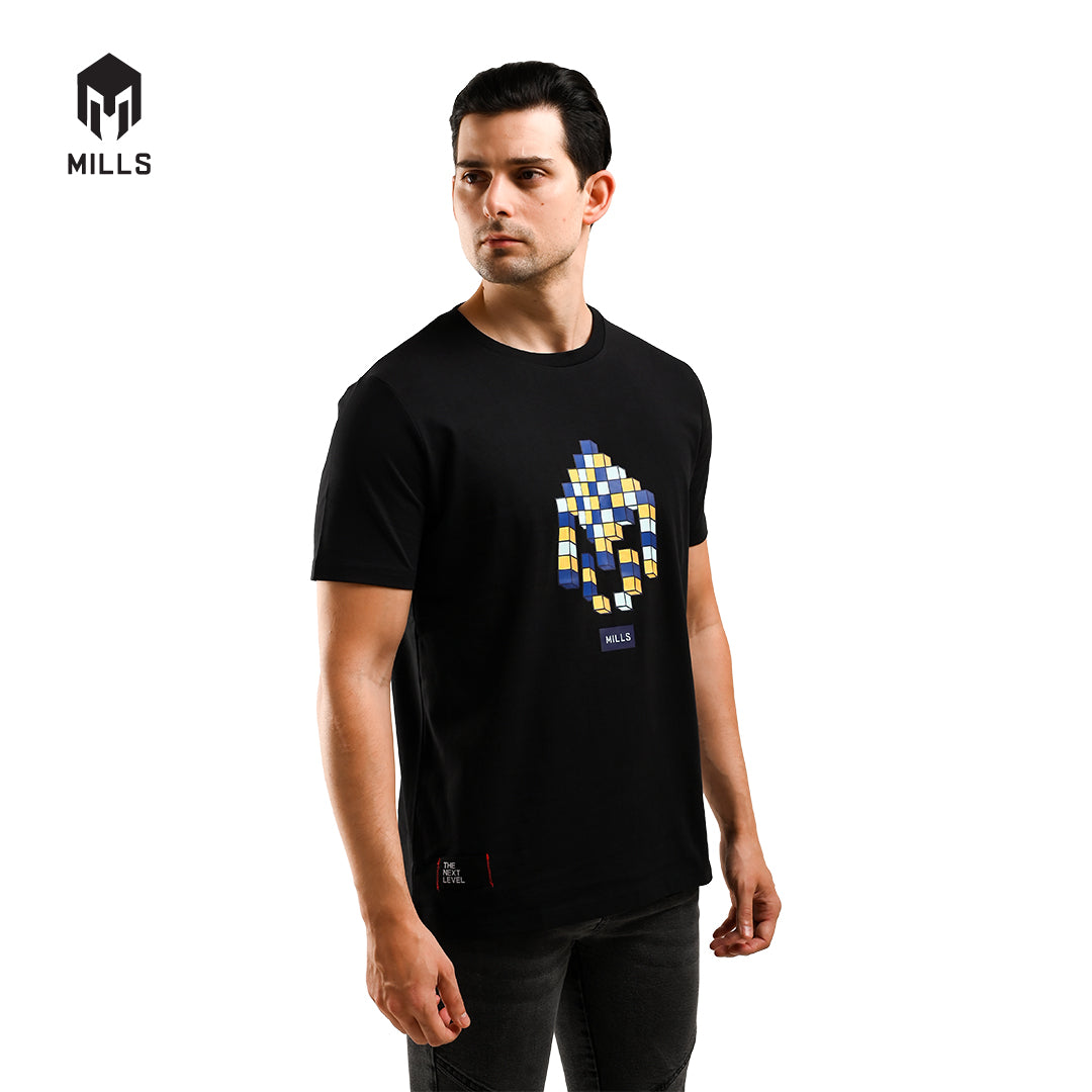 MILLS Kaos Oblong Katun Cotton T-Shirt Cubo 21026