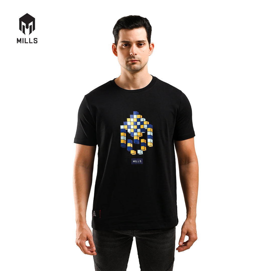 MILLS Kaos Oblong Katun Cotton T-Shirt Cubo 21026