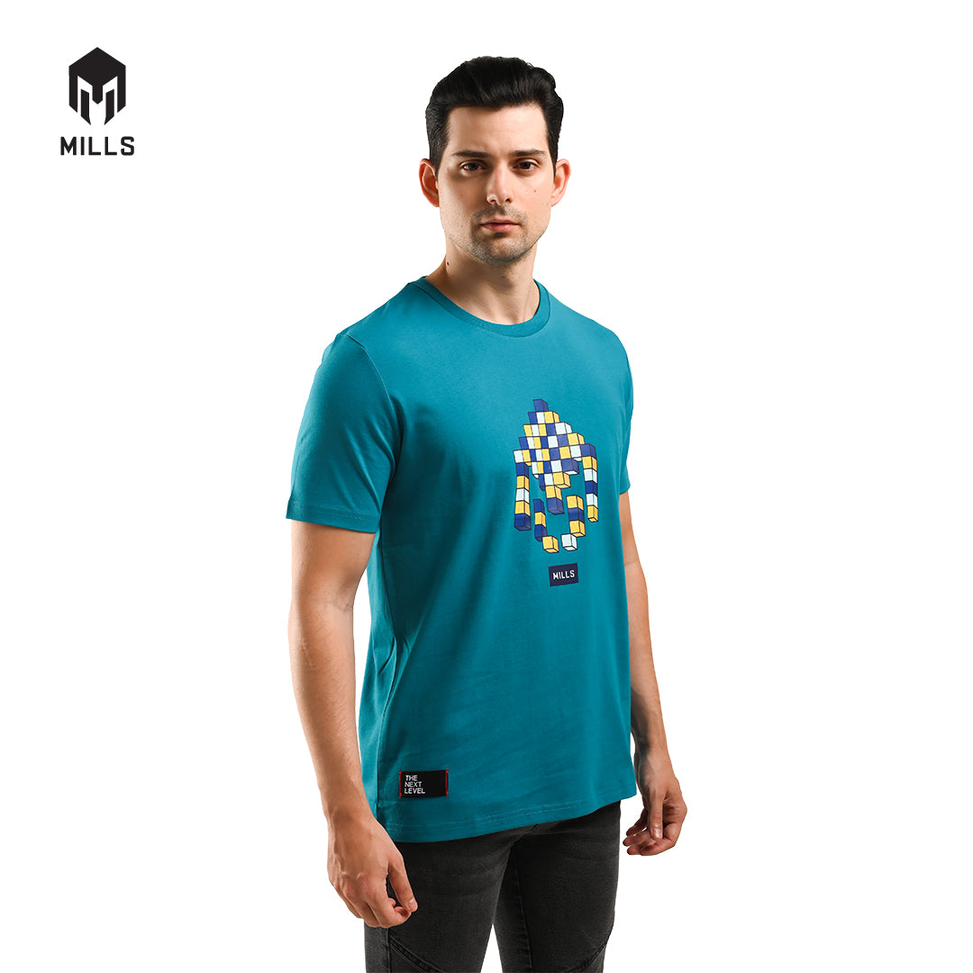 MILLS Kaos Oblong Katun Cotton T-Shirt Cubo 21026