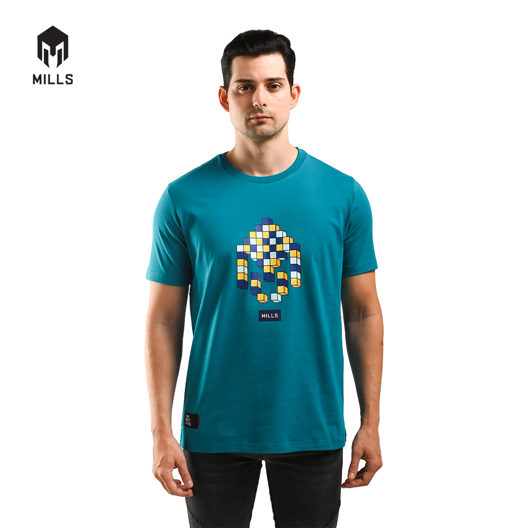 MILLS Kaos Oblong Katun Cotton T-Shirt Cubo 21026