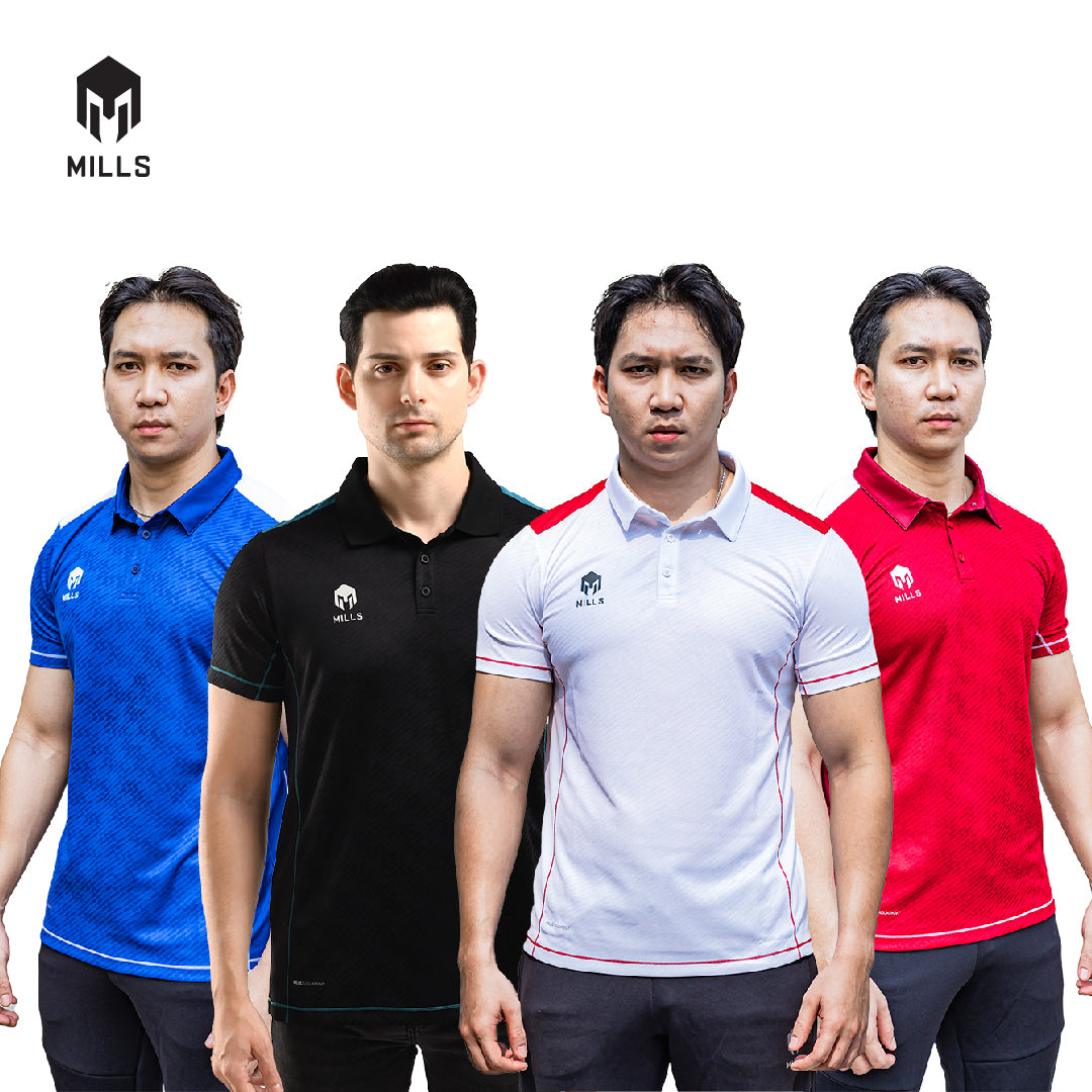 MILLS Polo Shirt Sport Style Kymo Polo Shirt Jaquard 17117