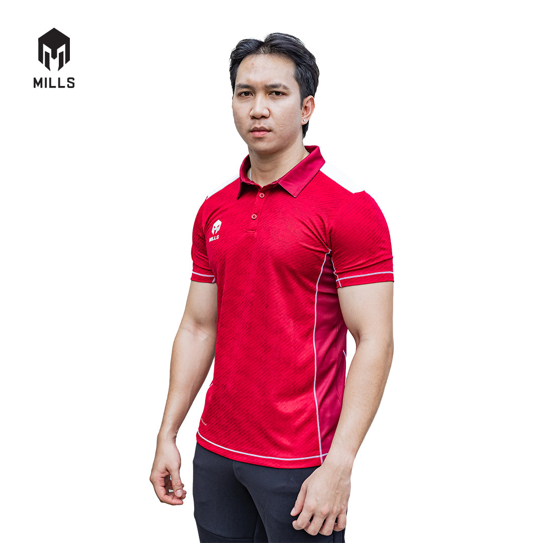 MILLS Polo Shirt Sport Style Kymo Polo Shirt Jaquard 17117