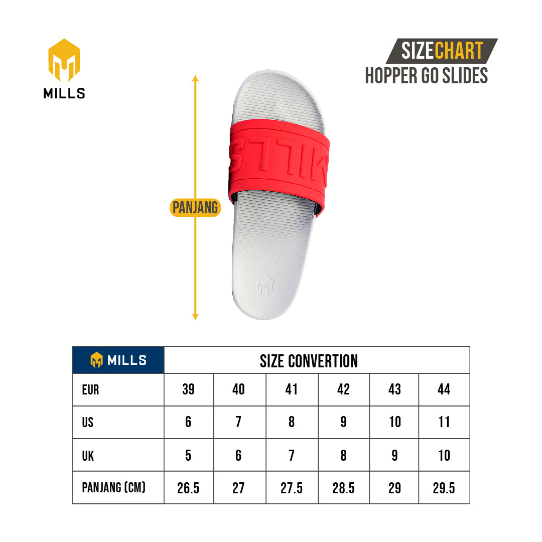 MILLS Sandal Hopper Go Slides Red / LT. Grey 9901005