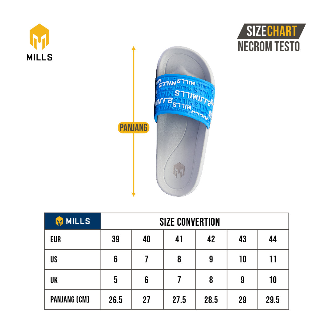 MILLS Sandal Necrom Testo LT. Grey / White / Blue 9901102