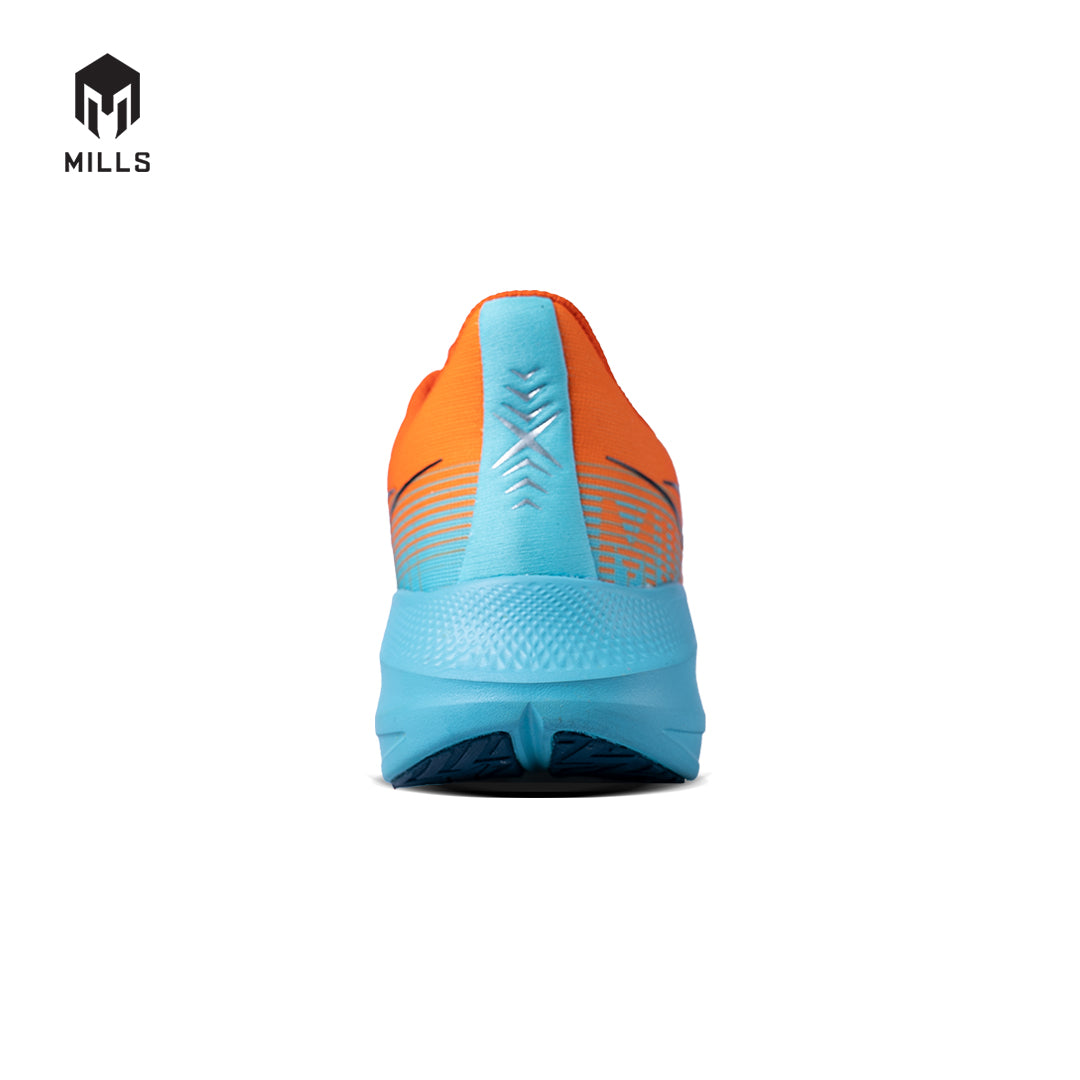 Mills Sepatu Lari Running Shoes Enermax Stream Orange / Black / Tosca 9103201