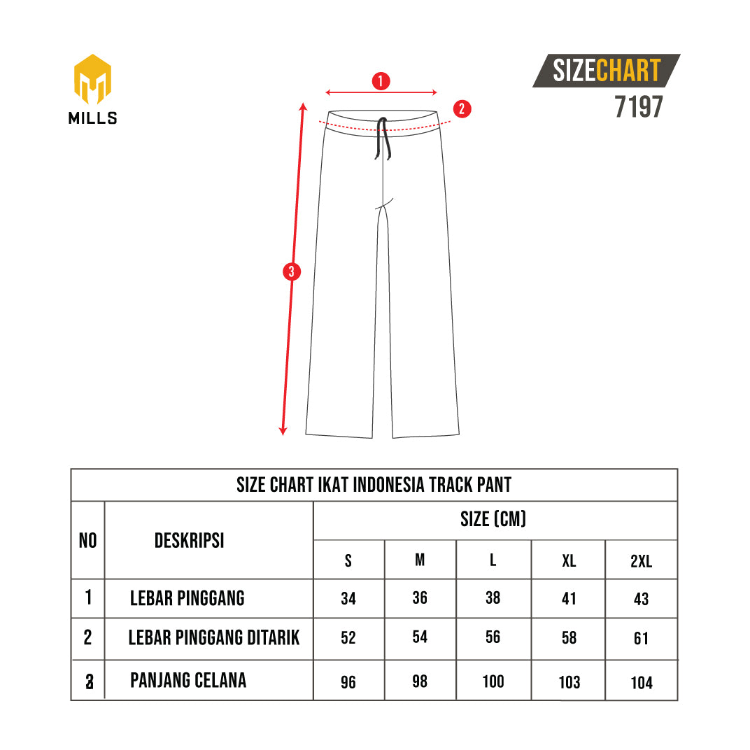 MILLS Celana Olahraga Ikat Indonesia Pant 7197