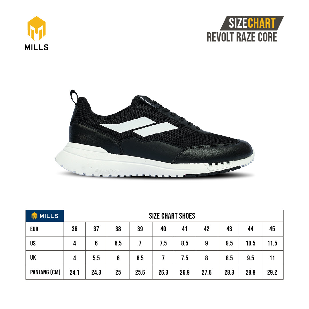 MILLS Sepatu Revolt Raze Core Black / Black 9700713