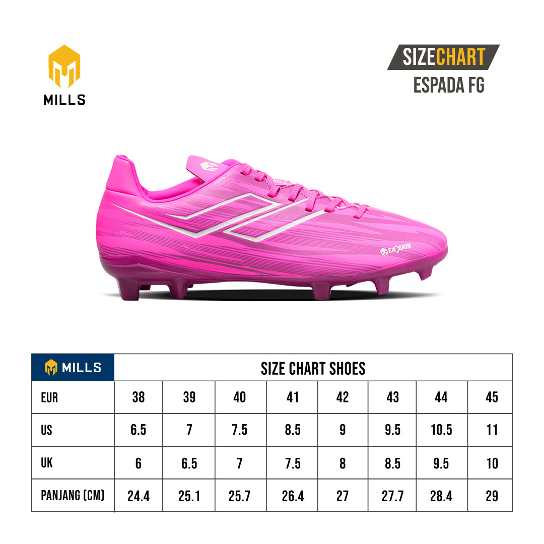 MILLS Sepatu Sepakbola Espada FG Sky. Blue / Magenta 9304402