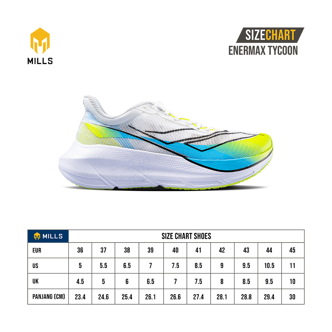 Mills Sepatu Lari Running Shoes Enermax Tycoon Magenta / White / Neon.Green 9102703