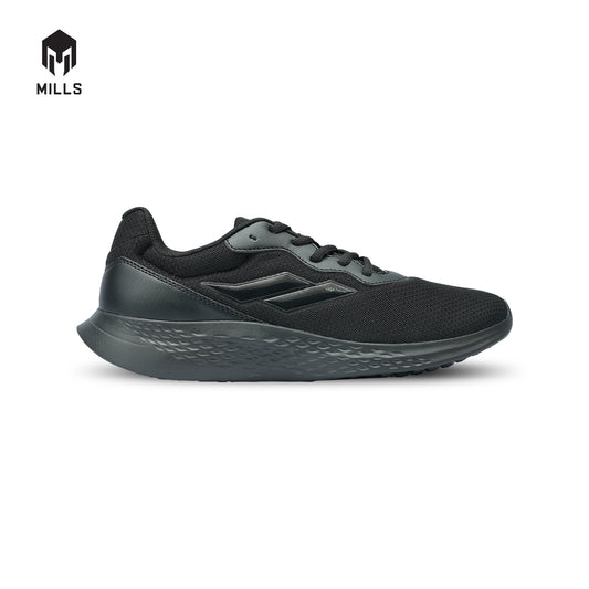 Mills Sepatu Lari Running Shoes Specter All Black 9101401