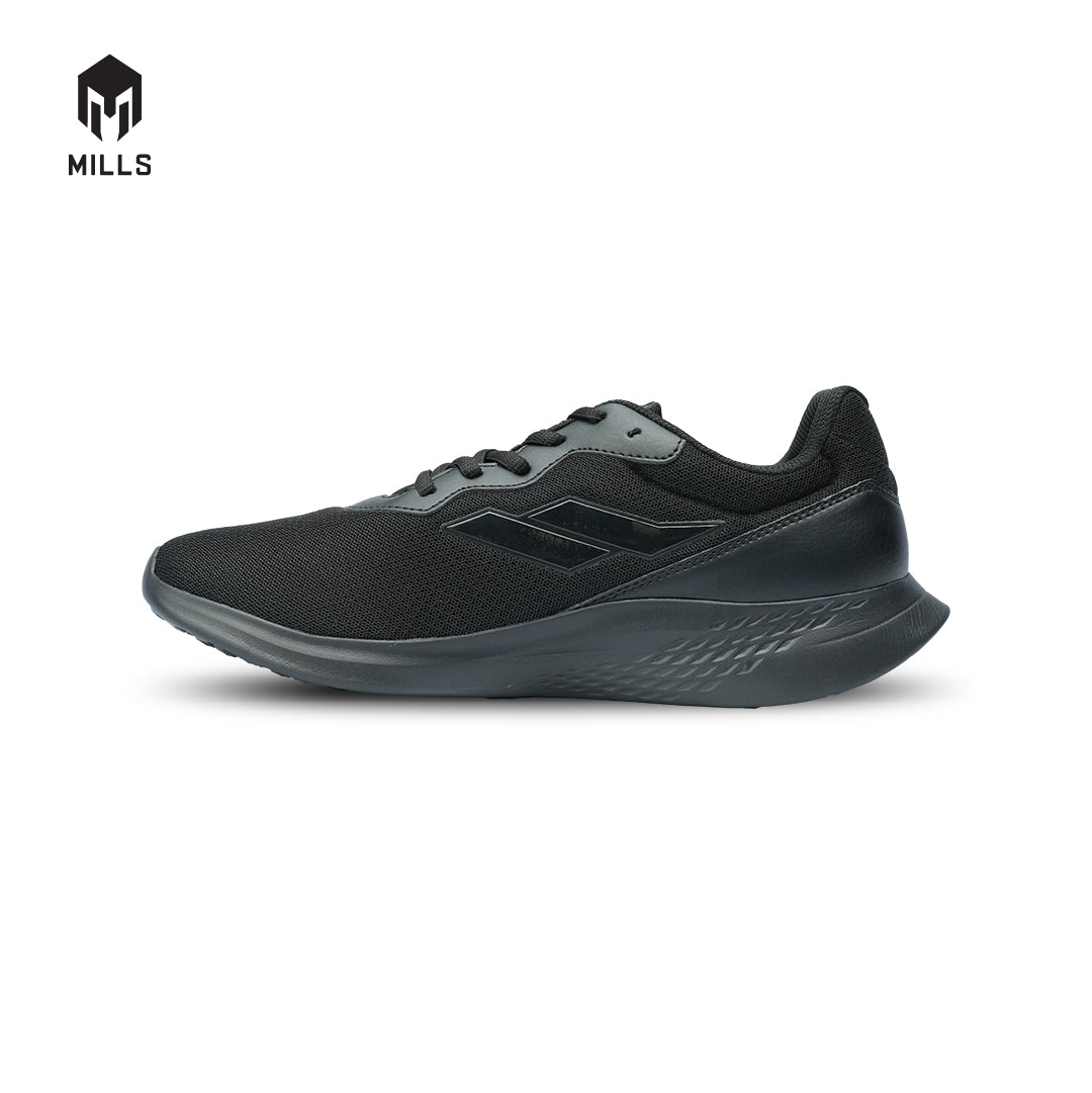 Mills Sepatu Lari Running Shoes Specter All Black 9101401