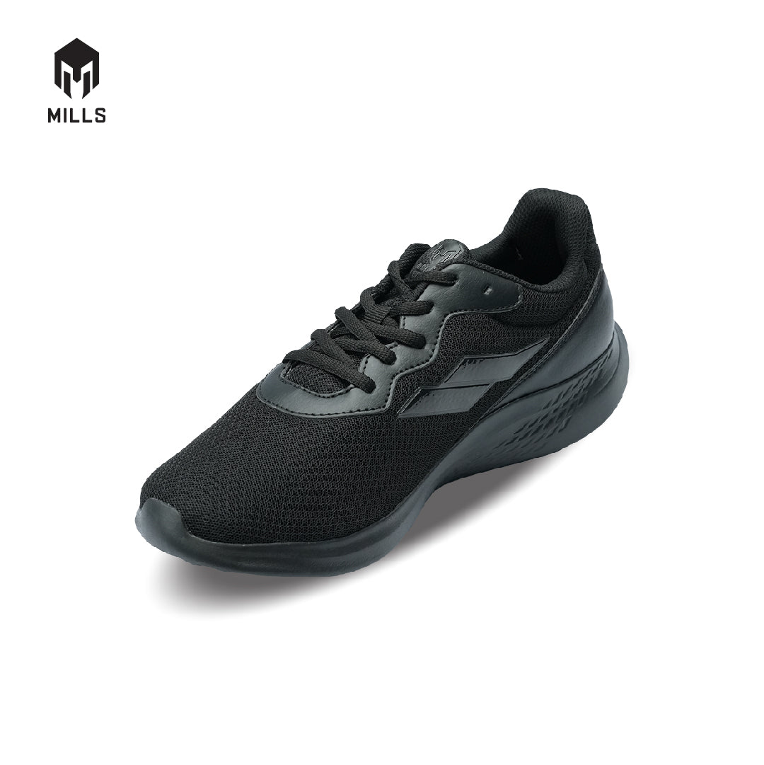 Mills Sepatu Lari Running Shoes Specter All Black 9101401