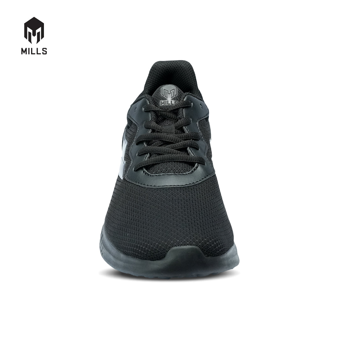 Mills Sepatu Lari Running Shoes Specter All Black 9101401