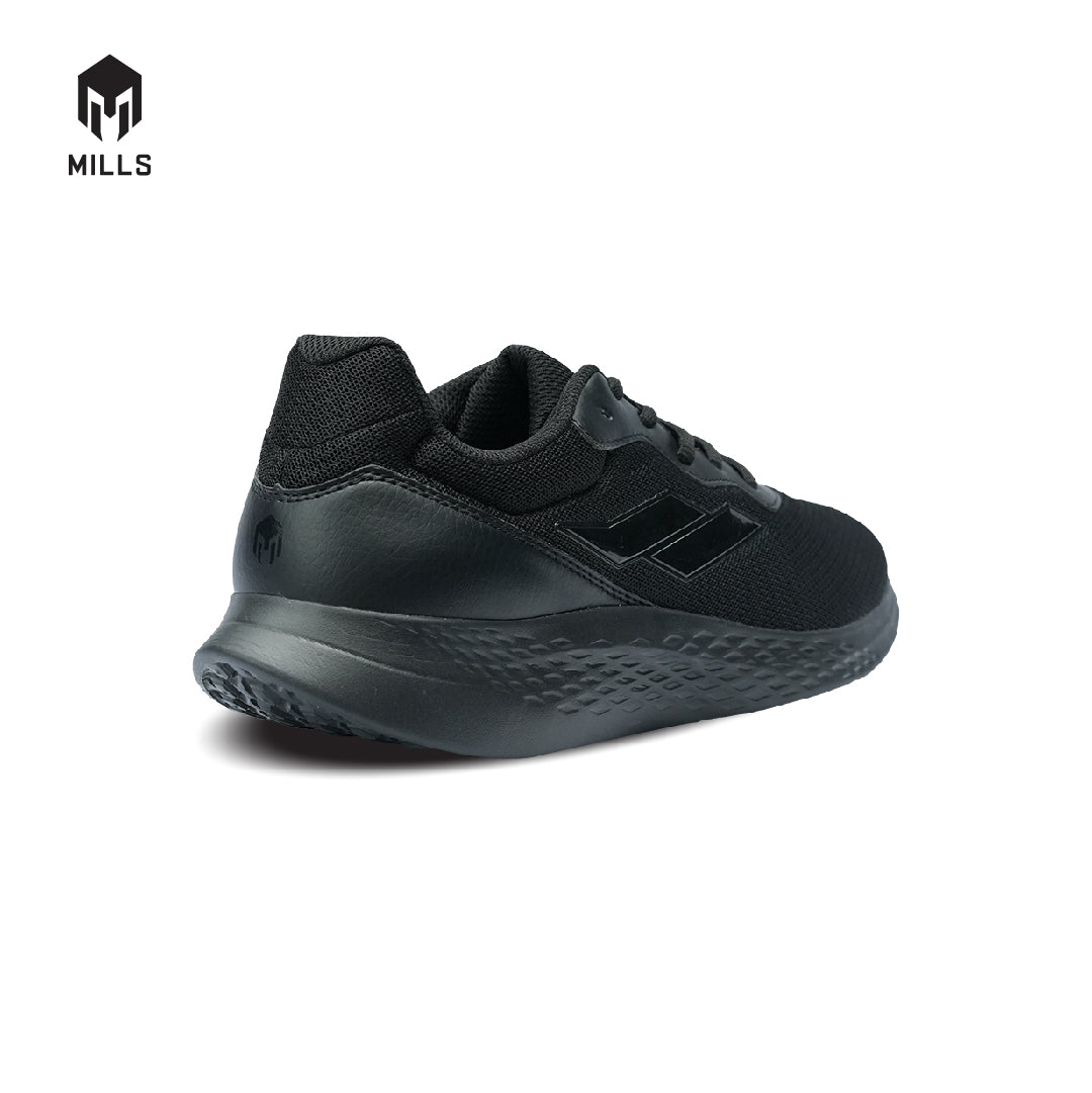 Mills Sepatu Lari Running Shoes Specter All Black 9101401