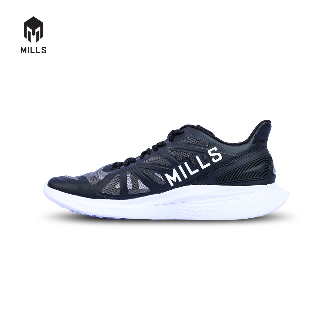 MILLS Sepatu Lari Running Shoes Treximo Saga Black/White 9100305