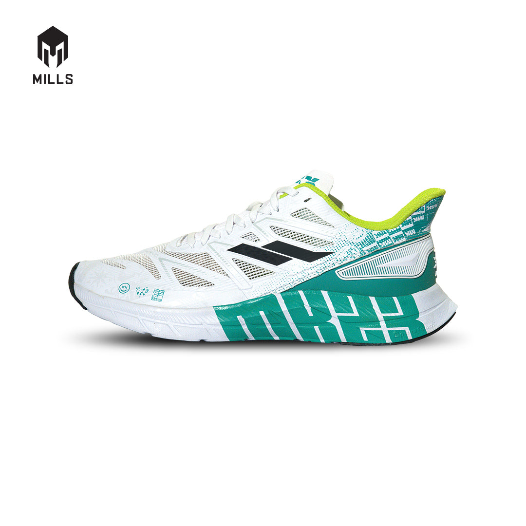MILLS Sepatu Olahraga Treximo Saga V2 MK II White / Spectra Green / Black 9101208